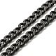 201 Stainless Steel Curb Chain Necklaces(NJEW-Q336-10A-EB)-2
