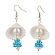 5Pair Shell Glass Dangle Earrings(EJEW-MZ00424)-3