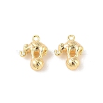 Brass Charms, Cadmium Free & Nickel Free & Lead Free, Elephant, Real 18K Gold Plated, 12x9x4mm, Hole: 1.2mm(KK-Q816-28G)