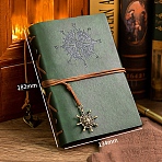 PU Imitation Leather Notebooks, Travel Journals, Witchcraft Supplies, Medium Aquamarine, 182x134mm(PW-WG79239-02)