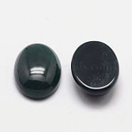Natural Black Agate Cabochons, Dyed, Oval, Black, 14x10x4.5mm(G-K021-14x10mm-11)