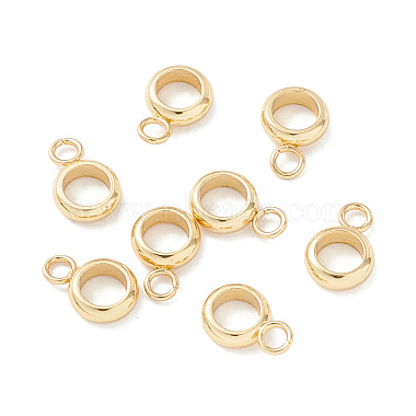 Real 18K Gold Plated Ring 201 Stainless Steel Hanger Links