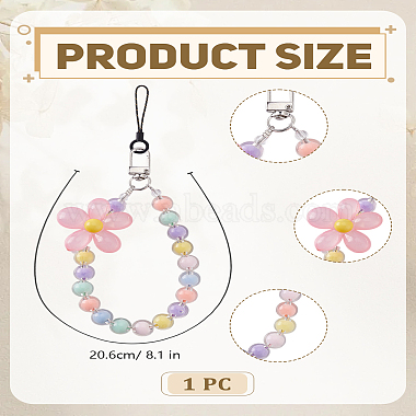 1個入りプラスチック製携帯ストラップ(DIY-LP0002-31B)-2