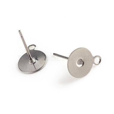 304 Stainless Steel Stud Earring Settings(STAS-T003-6mm)-2