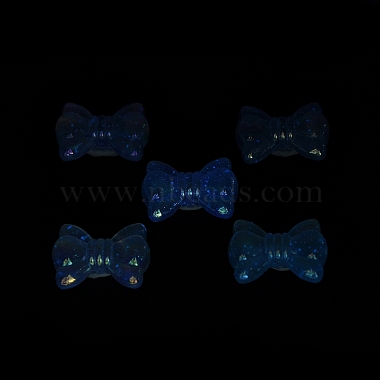 UV Plating Luminous Transparent Acrylic Beads(OACR-P010-08D)-4