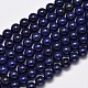 Dyed Natural Grade AA Lapis Lazuli Round Bead Strands(G-M290-10mm-AA)-1