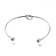 304 Stainless Steel Knot Cuff Bangles for Women(BJEW-M233-04P)-3