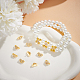 20Pcs 5 Style Rack Plating Brass Pave Clear Cubic Zirconia Flower Slide Charms(KK-BC0012-86)-5