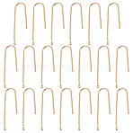 20Pcs Brass Ear Wire, Golden, 31.5x8.5x1mm, Hole: 1.2mm, Pin: 0.8mm(KK-ME0001-33)