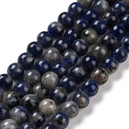 Natural Sodalite Beads Strands, Round, 6mm, Hole: 0.8~1.2mm, about 59~65pcs/strand, 15.04~15.51''(38.2~39.4cm)(G-D481-12A)