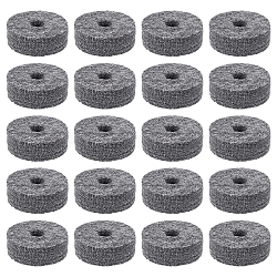 Felt Drum Cymbal Washers, Musical Instrument Replacement Accessories, Gray, 40.5x14.5mm, Hole: 10.5mm, 10pcs/bag(FIND-WH0044-76)