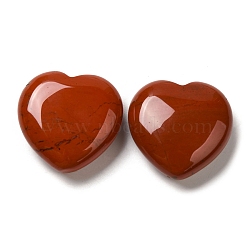 Natural Red Jasper Healing Stones, Heart Love Stones, Pocket Palm Stones for Reiki Ealancing, 30x30x11.5~12.5mm(G-G020-01C)