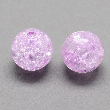 8mm Lilac Round Acrylic Beads
