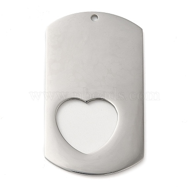 Stainless Steel Color Heart 304 Stainless Steel Big Pendants