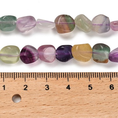 couleurs naturelles fluorite brins de perles(G-P497-01E-10)-5