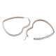 304 Stainless Steel Heart Hoop Earrings(EJEW-S242-01P-H)-1