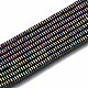 Rainbow Electroplate Non-magnetic Synthetic Hematite Beads Strands(X-G-T114-58-M)-1