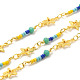 Brass Star Handmade Beaded Chains(CHC-P011-G01-G)-1