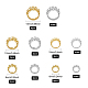 40Pcs 10 Style Brass Sew on Prong Settings(KK-CA0002-52)-2