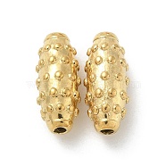 304 Stainless Steel Beads, Real 18K Gold Plated, Oval, 15x6.5mm, Hole: 1.6mm(STAS-F309-B08)