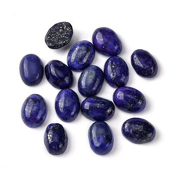 Natural Lapis Lazuli Cabochons, Oval, 8~8.5x6~6.5x2.5~3.5mm