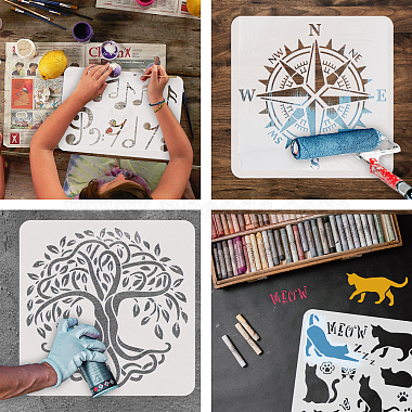 PET Hollow Out Drawing Painting Stencils(DIY-WH0391-0034)-4