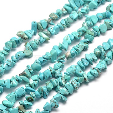 5mm Chip Synthetic Turquoise Beads