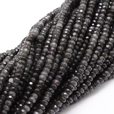 4mm Gray Rondelle Malaysia Jade Beads