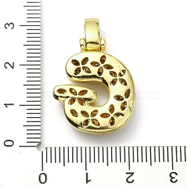 pendentifs en laiton zircon cubique transparent(KK-M279-01G-G)-3