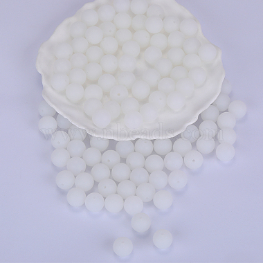 White Round Silicone Beads