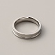 201 Stainless Steel Grooved Finger Ring for Women(RJEW-WH0009-04A-P)-2