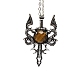 Ожерелье с подвеской в виде меча дракона из натурального тигрового глаза(G-PW0004-67E)-1