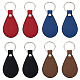 8Pcs 4 Colors PU Leather Pendant Keychain(FIND-FH0007-87)-1