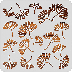 Large Plastic Reusable Drawing Painting Stencils Templates, for Painting on Scrapbook Fabric Tiles Floor Furniture Wood, Square, Leaf Pattern, 300x300mm(DIY-WH0172-778)