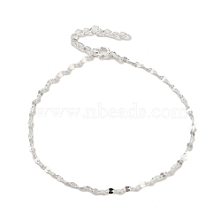 925 Sterling Silver Link Chain Bracelets for Women, Silver, 6-3/4 inch(17.2cm), 1.8mm(BJEW-E101-01S-03)
