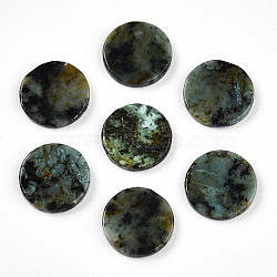 Natural African Turquoise(Jasper) Cabochons, Flat Round, 15x3mm(G-T141-33E)