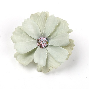 Silk Cloth Artifical Flower, For DIY Wedding Party Garland Decoration, Flower, Honeydew, 45x11mm, 2.5mm Inner Diameter