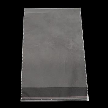 Rectangle OPP Cellophane Bags, Clear, 27x16cm, Unilateral Thickness: 0.035mm, Inner Measure: 23x16cm