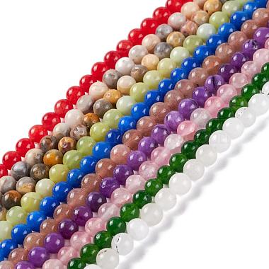 pierres précieuses naturelles brins de perles(G-F591-03M-6mm)-2