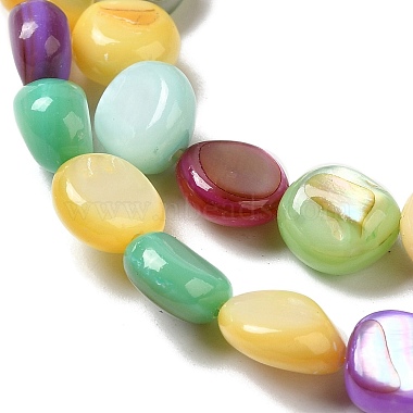 Natural Freshwater Shell Beads Strands(SHEL-K006-32)-3