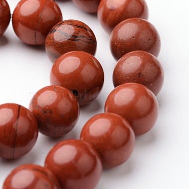 8mm Round Red Stone Beads