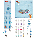 Knitting Row Counter Chains & Locking Stitch Markers Kits(HJEW-AB00487)-1
