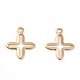 201 Stainless Steel Tiny Cross Charms(STAS-C017-14G)-1