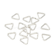 201 Stainless Steel Triangle Linking Ring, Buckle Clasps, Quick Link Connector, Fit for Top Drilled Beads, Webbing, Strapping Bags, Stainless Steel Color, 8x8x1mm, Inner Diameter: 5.5mm(STAS-M294-01P-03)