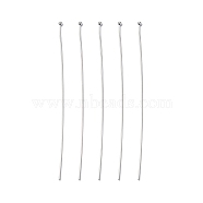 Brass Ball Head Pins, Silver Color Plated, 70x0.6mm, 22 Gauge, Head: 1. 5mm, about 118pcs/20g(X-RP0.6x70mm-S)