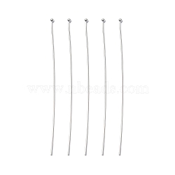 Brass Ball Head Pins, Silver Color Plated, 70x0.6mm, 22 Gauge, Head: 1. 5mm, about 118pcs/20g(X-RP0.6x70mm-S)