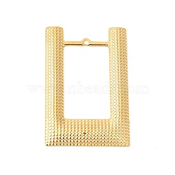 Ion Plating(IP) 304 Stainless Steel Pendants, Rectangle Charms, Real 18K Gold Plated, 49x32.5x2mm, Hole: 2mm(STAS-L268-014G)