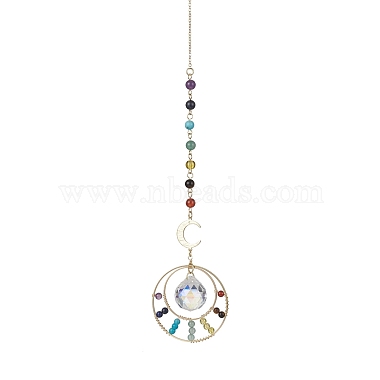 Clear AB Teardrop Mixed Stone Pendant Decorations