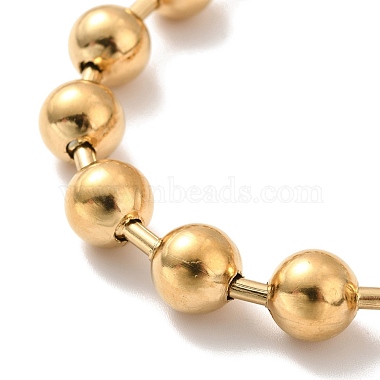 Vacuum Plating 304 Stainless Steel Ball Chain Necklace & Bracelet Set(STAS-D181-01G-02A)-5