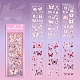 6Pcs 6 Styles Butterfly Laser Stickers(PW-WG5E423-03)-1